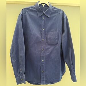 Loewe Dark Blue Casual Button Down Shirt